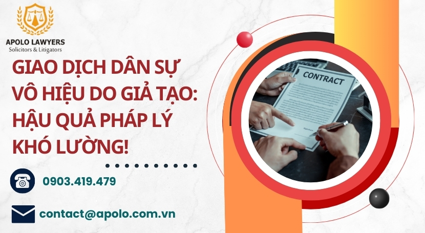 Giao dịch dân sự vô hiệu do giả tạo: Hậu quả pháp lý khó lường! 